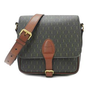 Saint Laurent Diagonal Hook Medium Buckle Shoulder Bag Brown